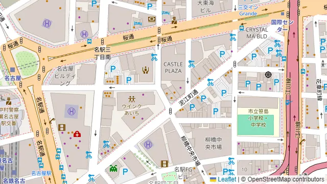 牛タンと和牛ユッケ 個室焼肉×居酒屋 MALT 名古屋駅店の周辺地図