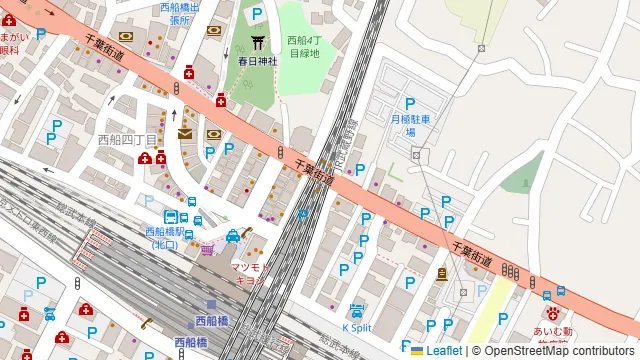 板前がいる町の酒場 庄や 西船橋北口店の周辺地図