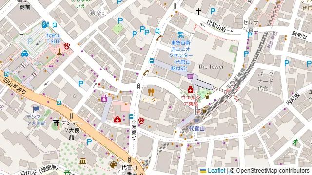 Restaurant & Dining MID TREE 代官山の周辺地図