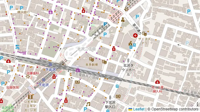 muse 下北沢の周辺地図