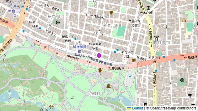 TIME SHARING 新宿御苑前 壱丁目参番館8Bの周辺地図