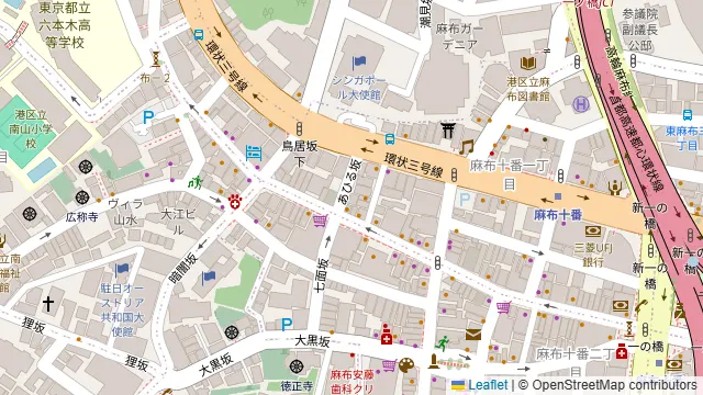 タッカンマリ大学の周辺地図
