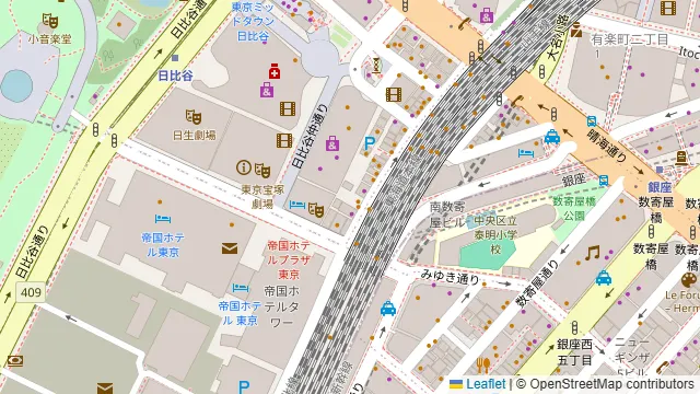 Darts UP(ダーツ アップ)日比谷店の周辺地図