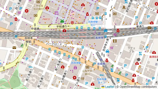 シーシャカフェ & バー NORTH VILLAGE 吉祥寺南口店の周辺地図