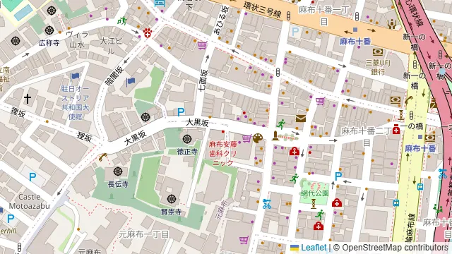 Grill & Pasta es 麻布十番の周辺地図
