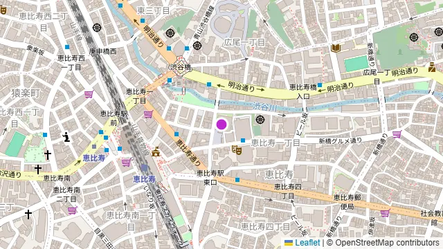 STUDIO VIZZ EBISUの周辺地図