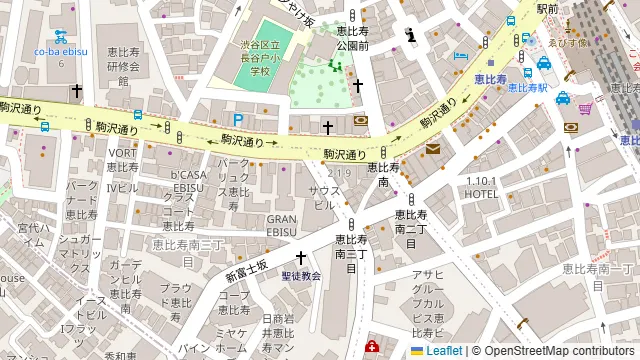 cafe&dining nurikabe(ヌリカベ) 恵比寿の周辺地図