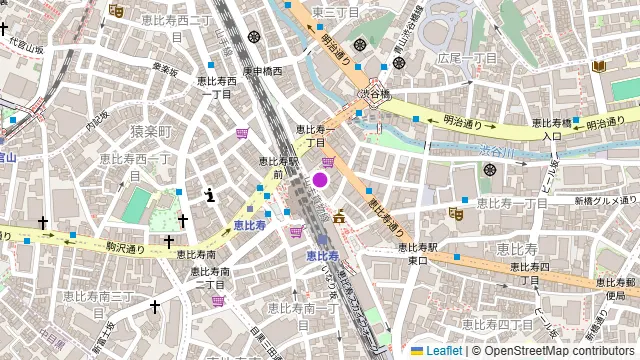 MEDUSA恵比寿 RESTAURANT ＆ BAR LOUNGEの周辺地図