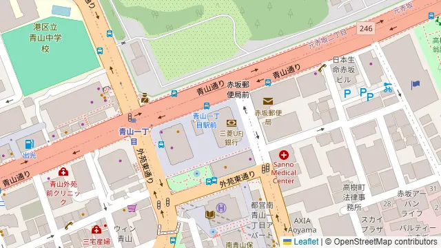 洋食屋伊勢十 青山店の周辺地図