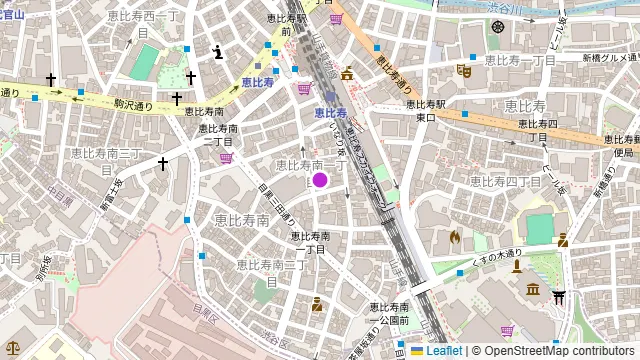 上越やすだ 恵比寿店の周辺地図