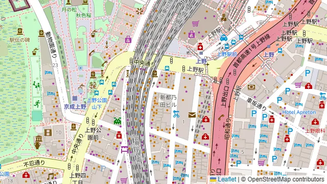 個室×海鮮酒場 魚がし商店 上野本店の周辺地図