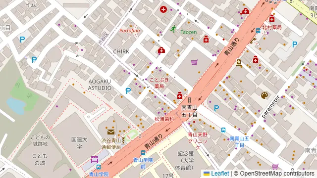 cafe terrace & bistro Queencyの周辺地図