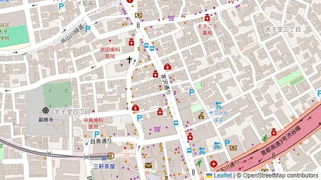 シュラスコ&チーズ Picco Bello 三軒茶屋店の周辺地図