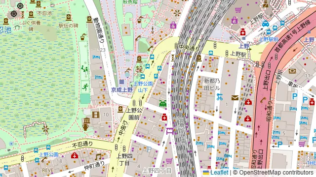 キュイジーヌ!上野店の周辺地図