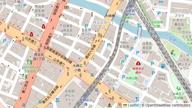 肉酒場 ばく 五反田店の周辺地図