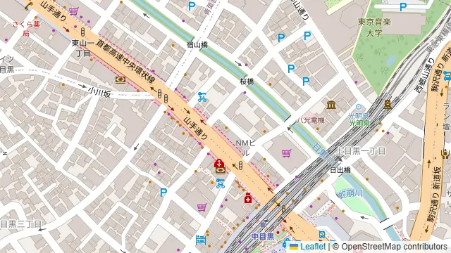 Asian Dining & Bar SITA 中目黒本店の周辺地図