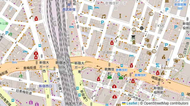 WILDBEACH新宿の周辺地図