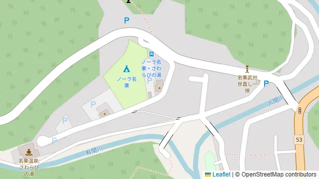 ノーラ名栗の周辺地図