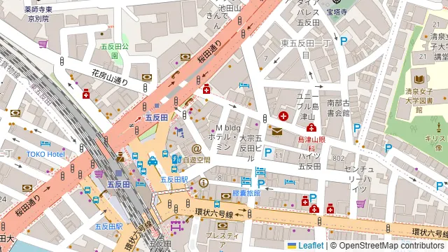 Colormell 五反田東口店の周辺地図