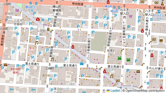 Bar moon walk (ムーンウォーク) 八王子店の周辺地図
