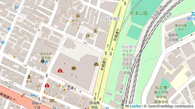 SUNRISE 四ツ谷駅前店の周辺地図