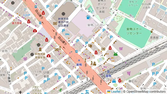 マルヤス酒場 巣鴨店の周辺地図