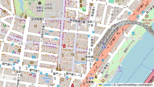 小さな韓国 あぷろ-東京浅草店の周辺地図