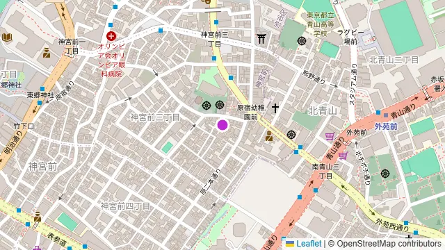 BBQテラス シャルール表参道の周辺地図