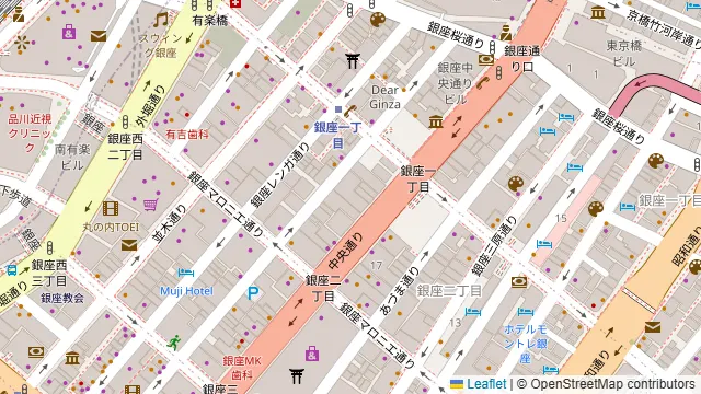 SUZU CAFE -ginza-の周辺地図