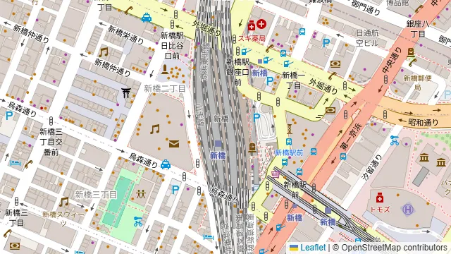 燻製鉄板焼 クラフトビール MOKU 新橋店の周辺地図