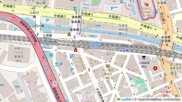 ダーツワン 水道橋駅前店の周辺地図