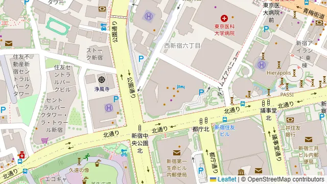 グレイドパーク新宿西口の周辺地図