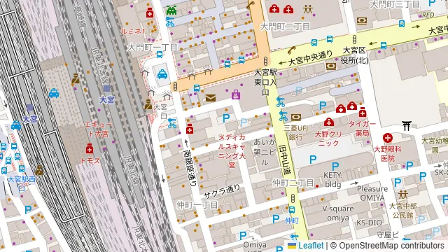 いかの墨 大宮店の周辺地図