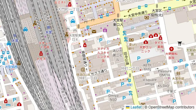 個室隠れ家 蔵重 大宮本店の周辺地図