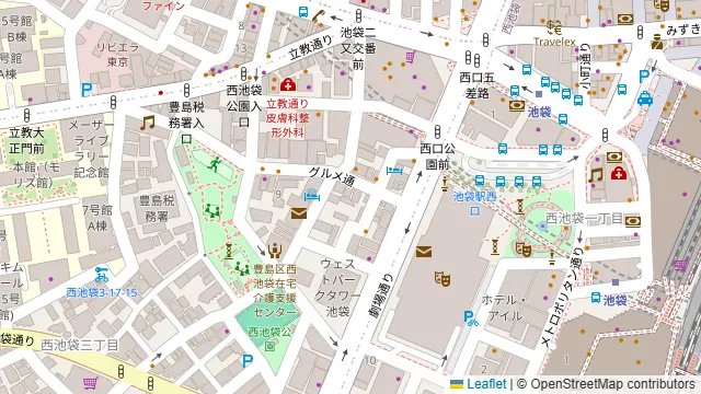 ManSun池袋西口店の周辺地図