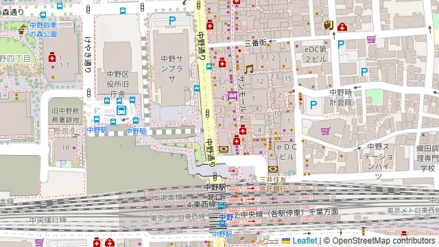くいもの屋 わん 中野北口店の周辺地図