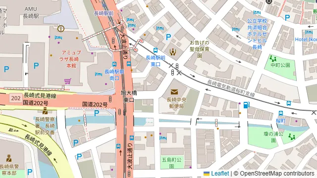 あや鶏 長崎駅前店の周辺地図