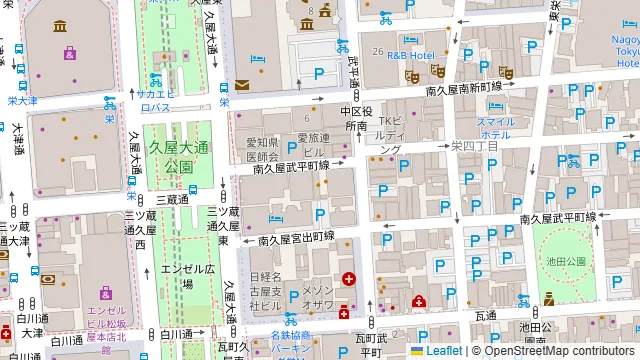 UP CAMP 名古屋栄店の周辺地図