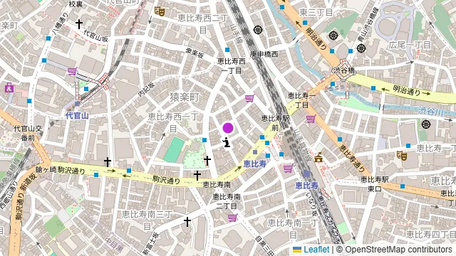 兜 奥座 恵比寿店の周辺地図
