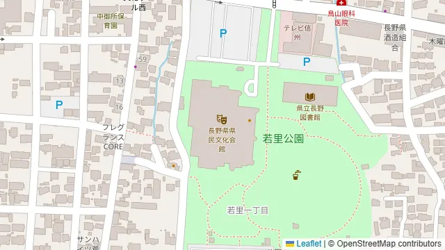インスパーク若里公園の周辺地図