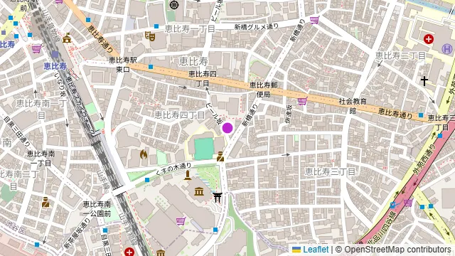 マーサーブランチ エビスの周辺地図