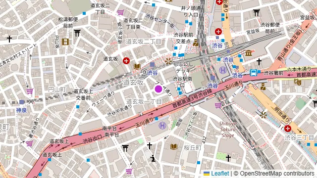 渋谷ガーデンパティオの周辺地図