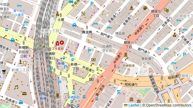 シュラスコレストラン カレンドゥラ 銀座新橋の周辺地図