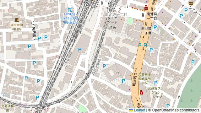 エクセルシオールスペース南池袋店の周辺地図