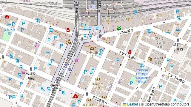 GEMS立川 PEP LOUNGEの周辺地図
