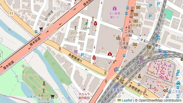 カドヤ商店の周辺地図