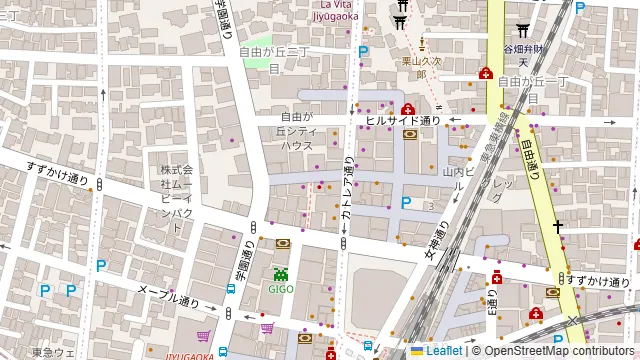 博多やさい巻き串屋 ねじけもん 自由が丘 別邸の周辺地図