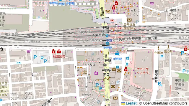 ビアポン&ダーツバーひらがなりんくすの周辺地図