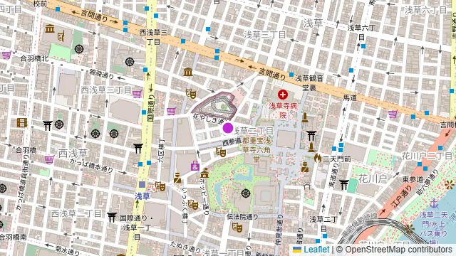 浅草 更科天狐の周辺地図