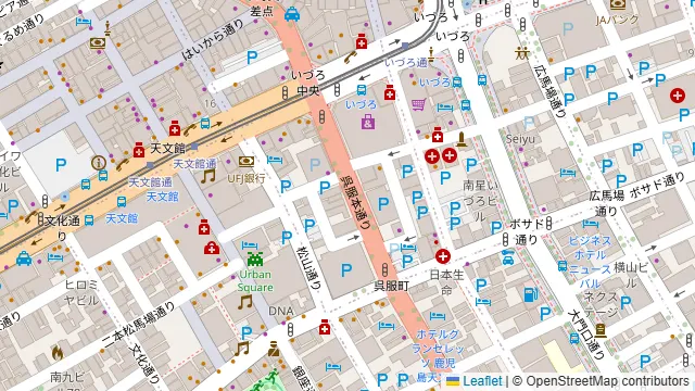 お気軽会議室天文館セミナースペースの周辺地図